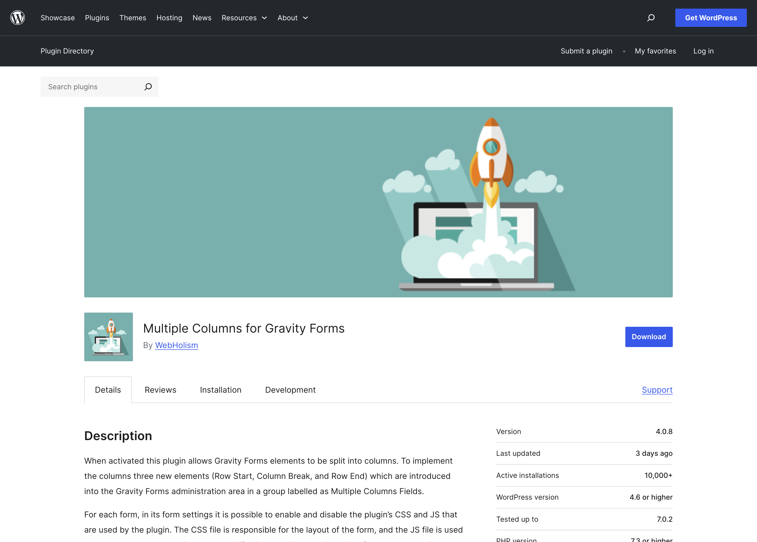 WordPress.org plugin page